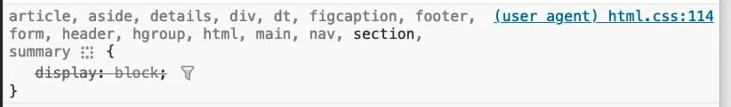 Web inspector tool screenshot
