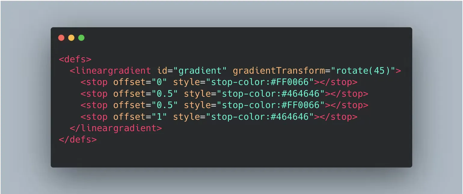 Screenshot of an SVG sprite with gradients